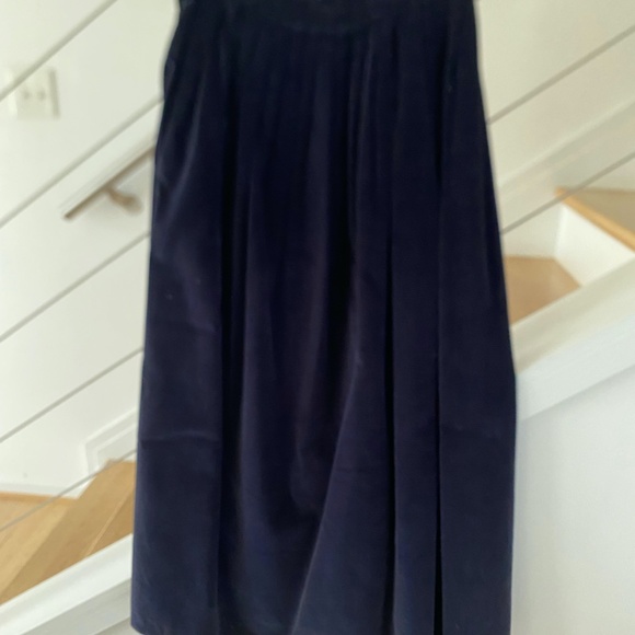 Ralph Lauren Vintage Velvet Full Skirt with Pleats - Picture 3 of 5